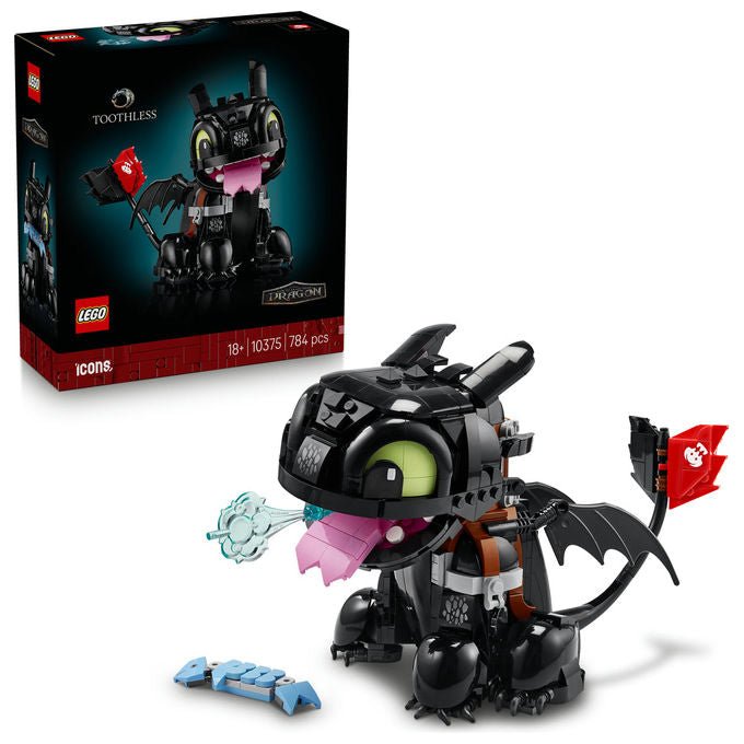 LEGO ICONS Dragon Trainer Sdentato Modello da Costruire in Plastica 10375