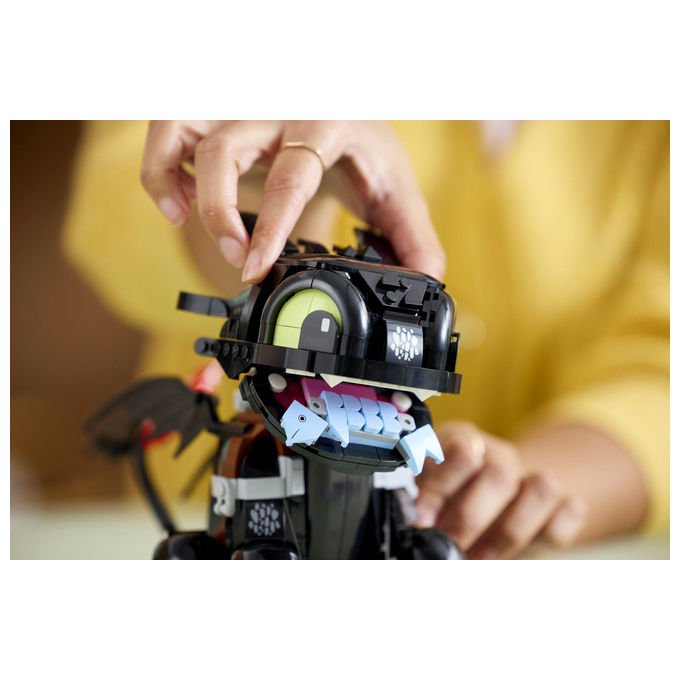 LEGO ICONS Dragon Trainer Sdentato Modello da Costruire in Plastica 10375