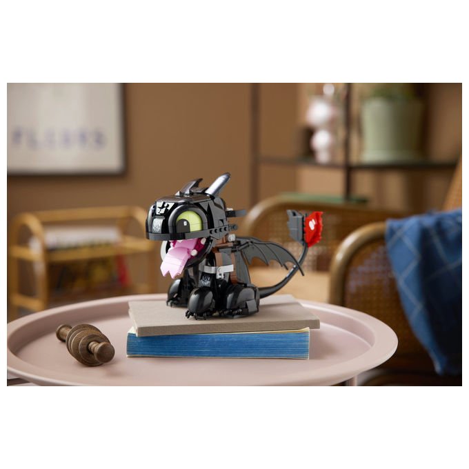 LEGO ICONS Dragon Trainer Sdentato Modello da Costruire in Plastica 10375