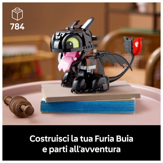 LEGO ICONS Dragon Trainer Sdentato Modello da Costruire in Plastica 10375