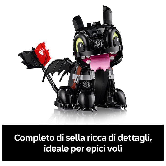 LEGO ICONS Dragon Trainer Sdentato Modello da Costruire in Plastica 10375