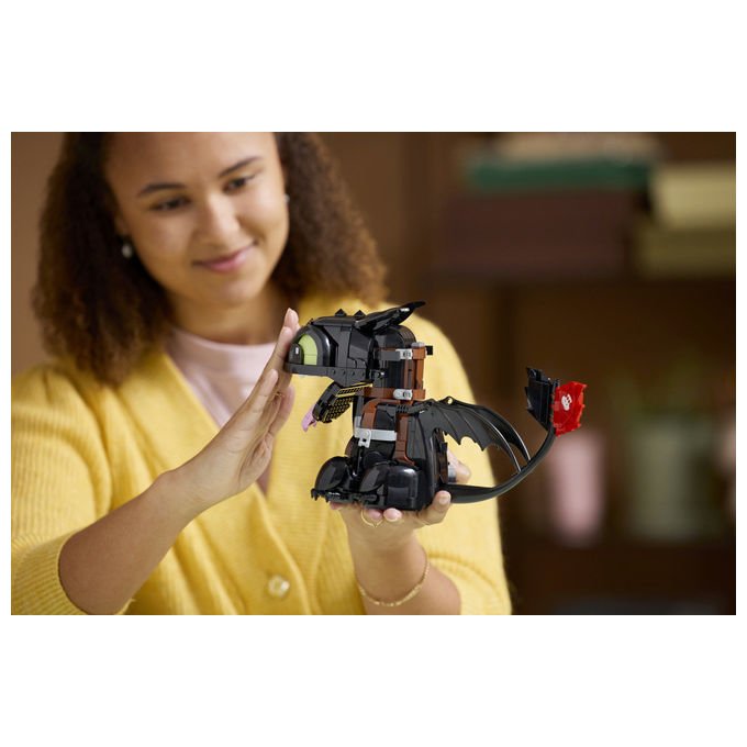 LEGO ICONS Dragon Trainer Sdentato Modello da Costruire in Plastica 10375
