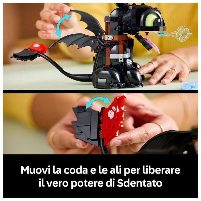 LEGO ICONS Dragon Trainer Sdentato Modello da Costruire in Plastica 10375
