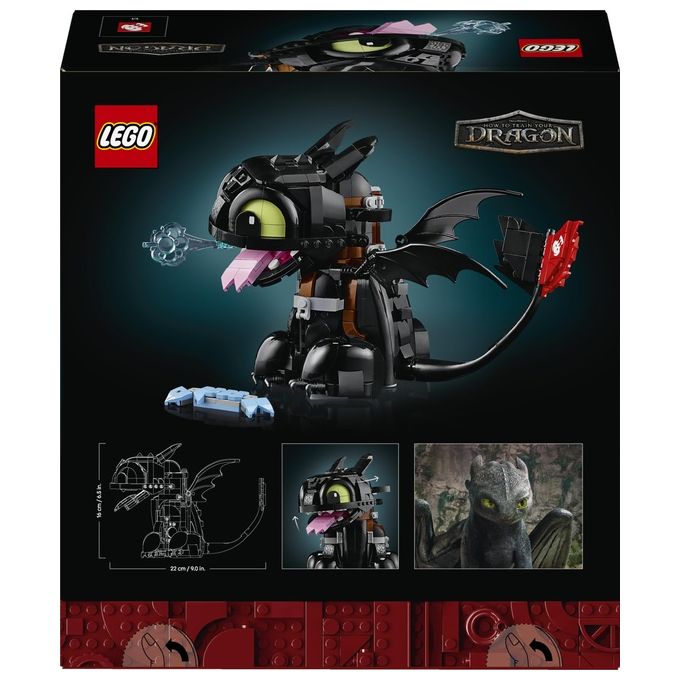 LEGO ICONS Dragon Trainer Sdentato Modello da Costruire in Plastica 10375