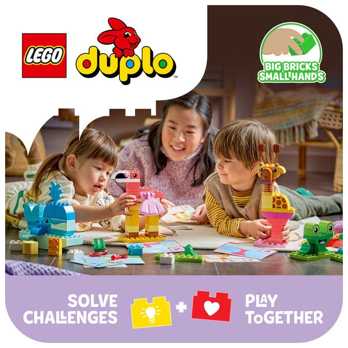 Lego 10472 DUPLO Gioco di Costruzione degli Animali Set Mattoncini 94 pezzi da 3 anni