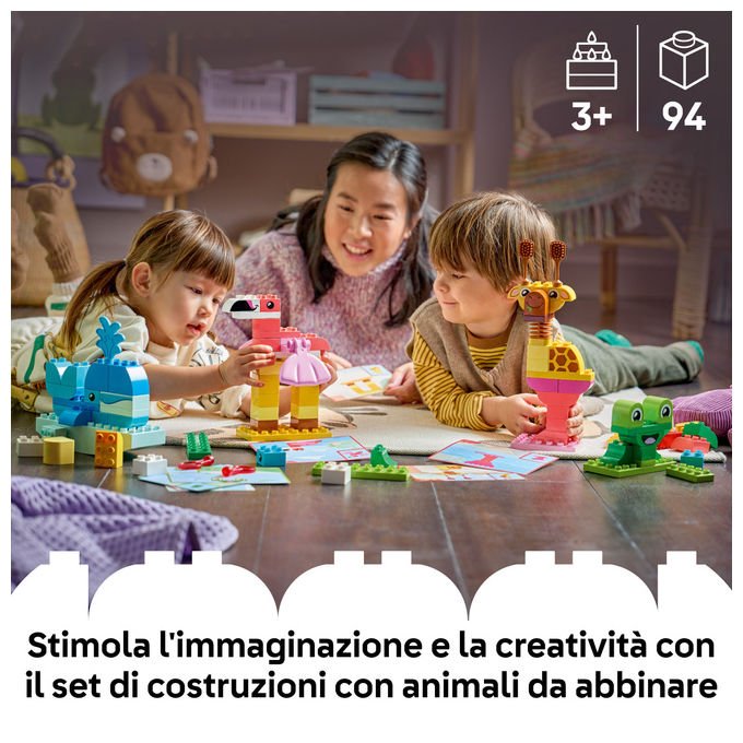 Lego 10472 DUPLO Gioco di Costruzione degli Animali Set Mattoncini 94 pezzi da 3 anni