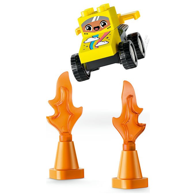 Lego 10478 DUPLO Town Set da costruzione Rampe Creative 3 in 1 con Veicoli 111 pezzi 2 Auto da Corsa 3+ anni