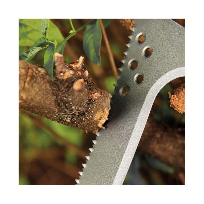 Fiskars 1051233 Roncola Seghettata Lama 23 cm con Fodero Lunghezza Totale 45 cm Peso 591 g Materiale Acciaio Temprato Plastica colore Nero Arancione