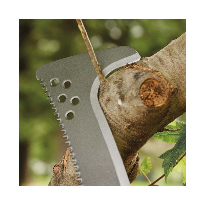 Fiskars 1051233 Roncola Seghettata Lama 23 cm con Fodero Lunghezza Totale 45 cm Peso 591 g Materiale Acciaio Temprato Plastica colore Nero Arancione