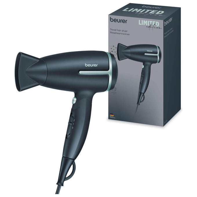 Beurer 10716 HC 25 Asciugacapelli 2 velocita' 2 temperature Getto freddo Funzione ionica Lunghezza cavo 1 8 m colore Nero