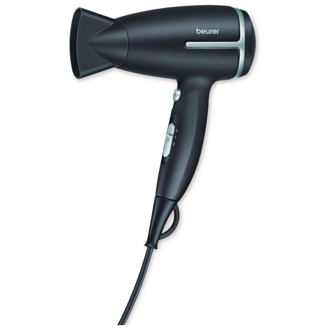 Beurer 10716 HC 25 Asciugacapelli 2 velocita' 2 temperature Getto freddo Funzione ionica Lunghezza cavo 1 8 m colore Nero