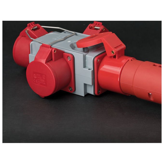 Brennenstuhl 1081640 Distributore trasversale CEE 400 V 16 A 3 prese IP44 colore Grigio Rosso