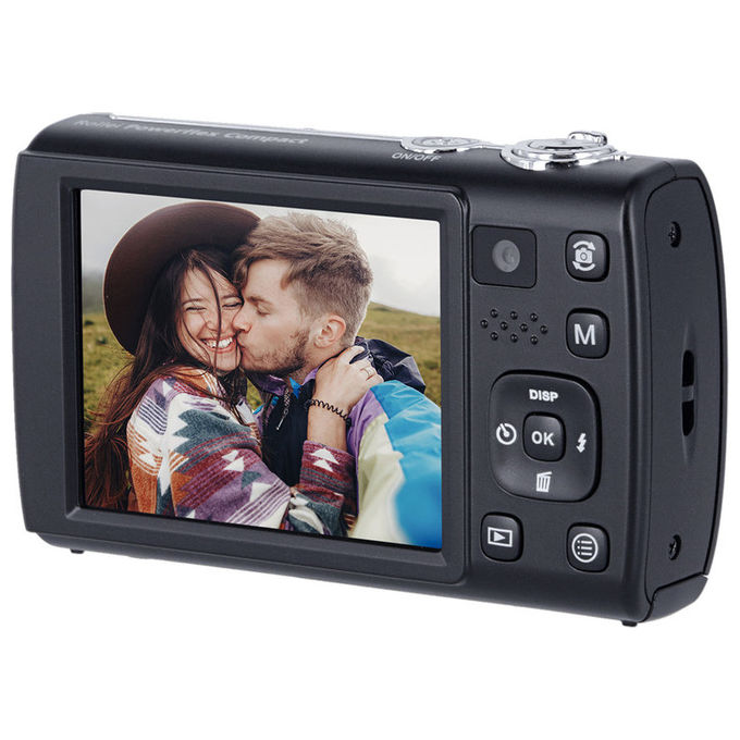 Rollei 10874 Powerflex Compact Fotocamera compatta 64 MP Zoom ottico 5x Risoluzione video 5K Ultra HD colore Nero