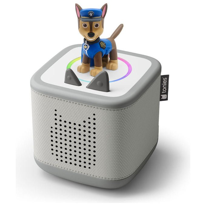 Tonies 11003481 Toniebox 2 Lettore Audio Bambini con Play Set Paw Patrol Chase autonomia 10 ore colore Grigio