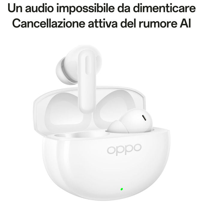 Oppo 110070330333 Enco Air5 Auricolari True Wireless Driver 12mm Bluetooth 6.1 ANC IP55 Autonomia 54h colore Bianco