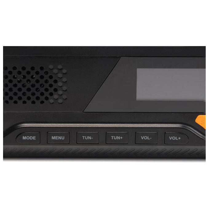 Denver 111111400000 SCD-2033 Radio Portatile DAB+ FM Bluetooth Alimentazione Solare e Manovella Batteria Integrata 2000 mAh colore Nero