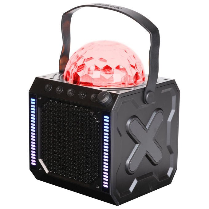 Denver BTM-618 Altoparlante da festa 10 W Bluetooth 5.0 MicroSD LED USB Tipo A e C Microfono Integrato colore Nero