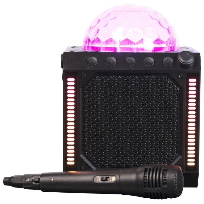 Denver BTM-618 Altoparlante da festa 10 W Bluetooth 5.0 MicroSD LED USB Tipo A e C Microfono Integrato colore Nero