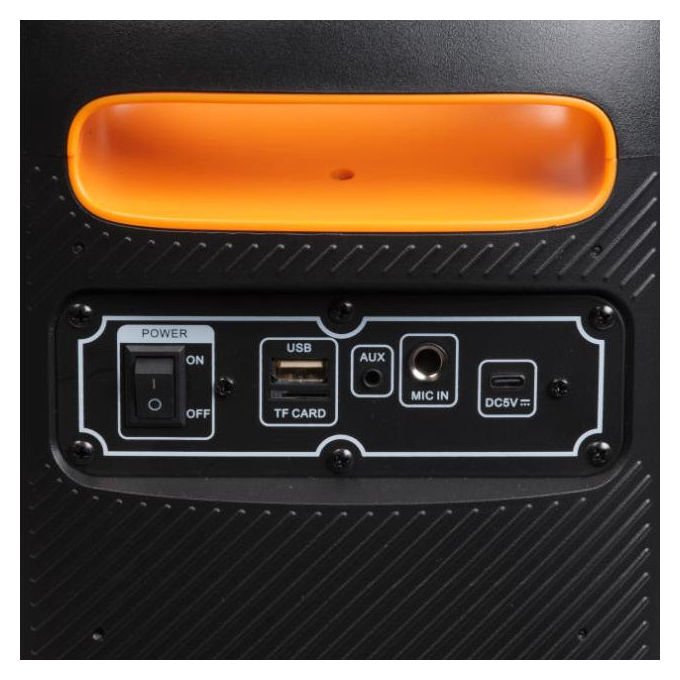 Denver 111151200140 BPS-165 Altoparlante da festa 20 W Bluetooth LED RGB MicroSD USB AUX colore Nero