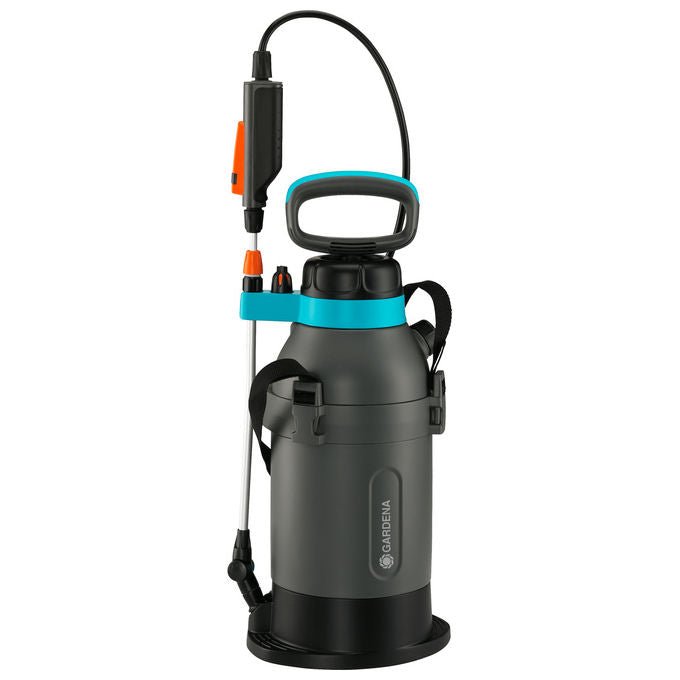 GARDENA Irroratore a pressione 5 l Plus, con lancia telescopica e ugello in ottone inclinabile