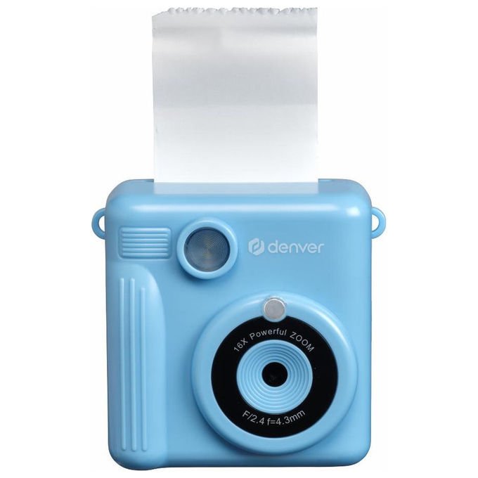 Denver 112150100040 Macchina fotografica digitale per bambini 20 MP video 1080p display 2'' USB Type-C colore Blu