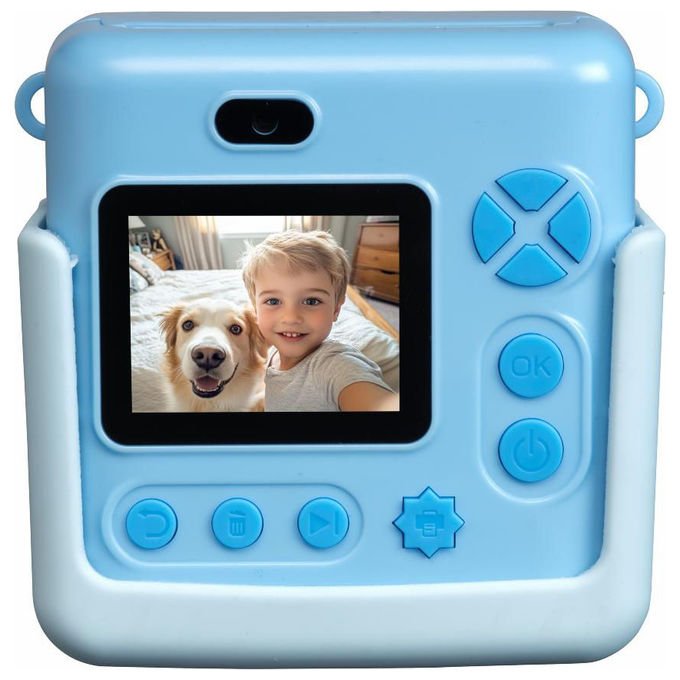 Denver 112150100040 Macchina fotografica digitale per bambini 20 MP video 1080p display 2'' USB Type-C colore Blu