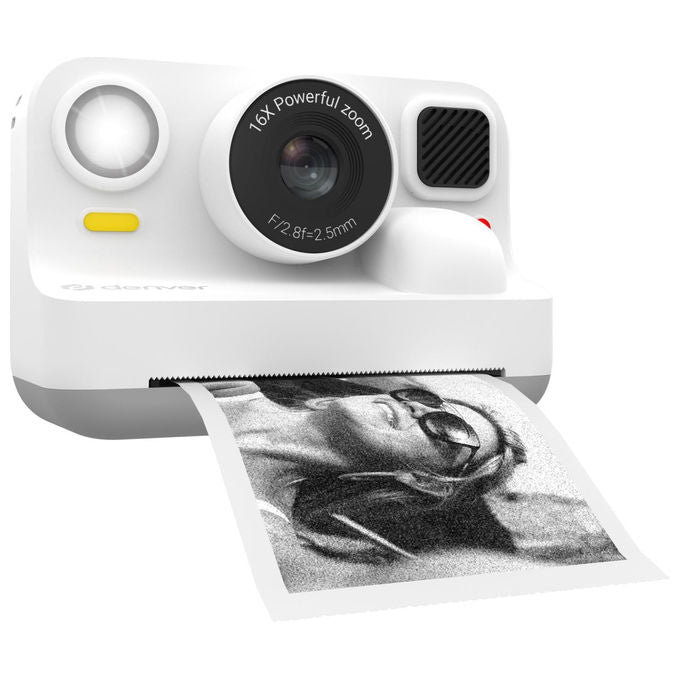 Denver KPC-1374BTW Fotocamera Istantanea con Stampa Termica Bluetooth 5 MP Risoluzione Fino a 48 MP colore Bianco