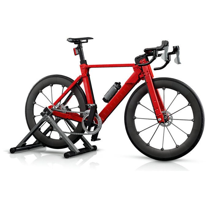 Lego 11380 Icons Bici da Corsa Set di costruzione per adulti con pneumatici in gomma e supporto colore Argento