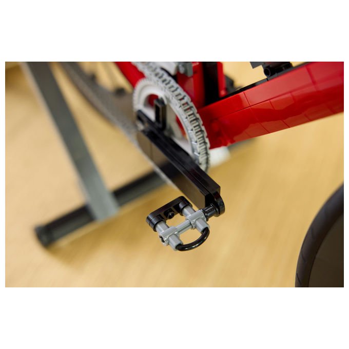 Lego 11380 Icons Bici da Corsa Set di costruzione per adulti con pneumatici in gomma e supporto colore Argento