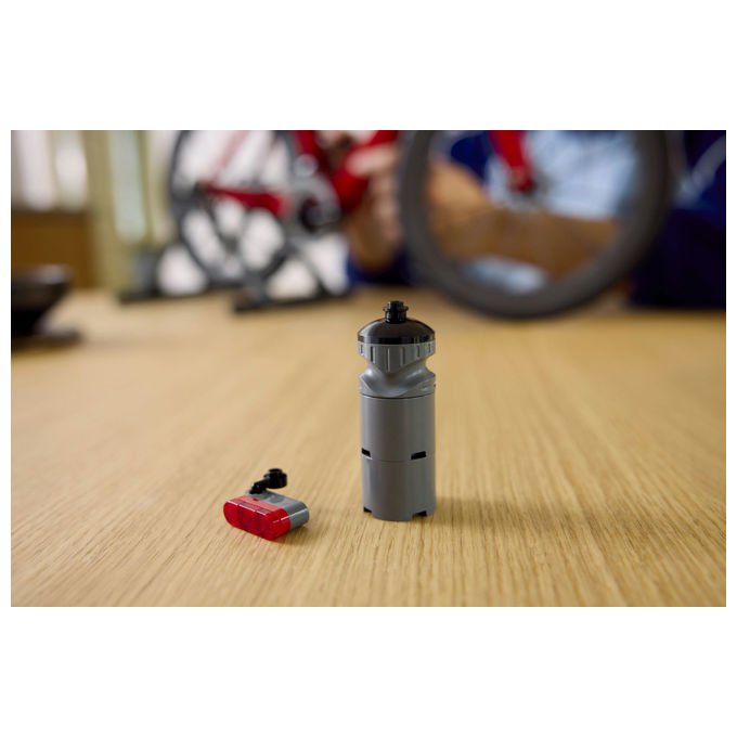 Lego 11380 Icons Bici da Corsa Set di costruzione per adulti con pneumatici in gomma e supporto colore Argento