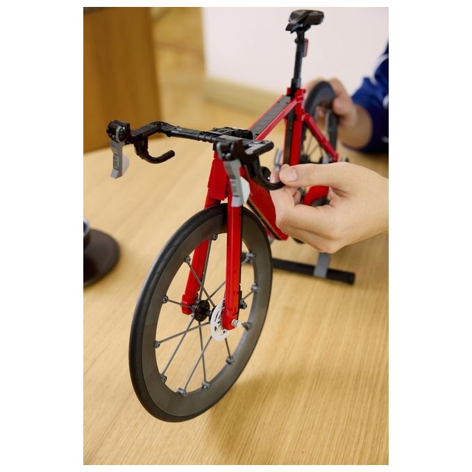 Lego 11380 Icons Bici da Corsa Set di costruzione per adulti con pneumatici in gomma e supporto colore Argento