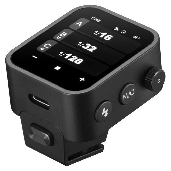 Godox 11430 Trasmettitore Wireless X3 N TTL per Nikon Compatibilita' Fotocamere F e Z Touchscreen OLED 32 Canali 16 Gruppi Portata 100 m Ricarica USB-C colore Nero