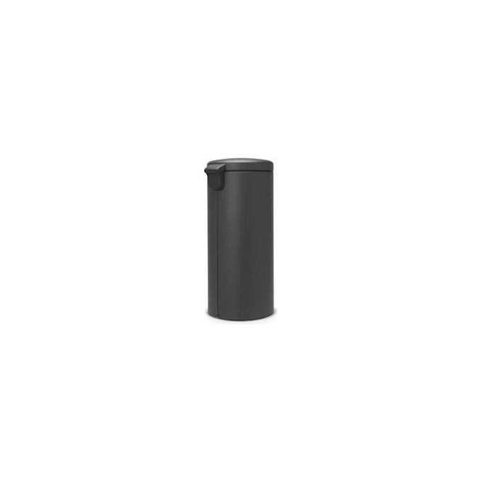 Brabantia 114663 NewIcon Cesto per Rifiuti con Pedale 30 L Chiusura Silenziosa Base Antiscivolo colore Grigio