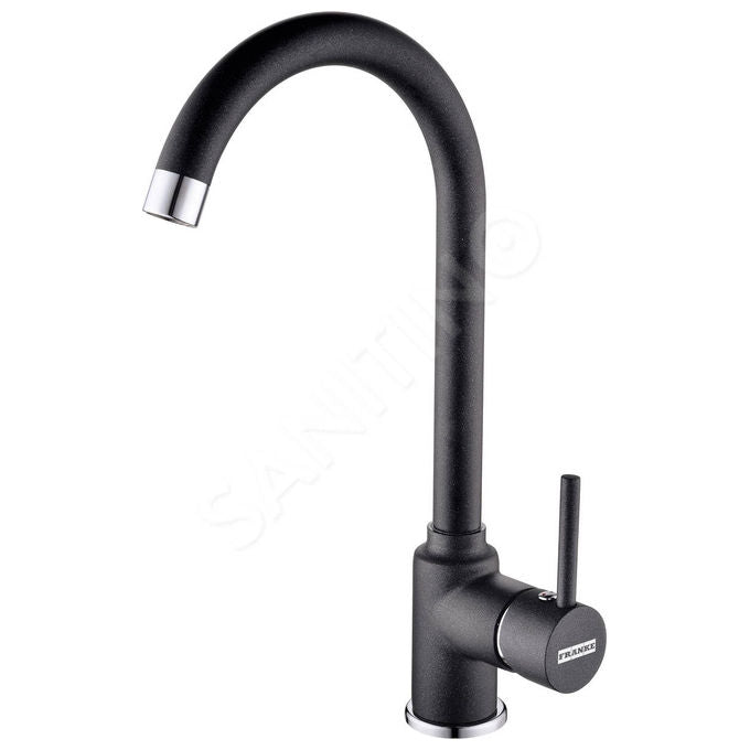 Franke Pola Miscelatore monocomando con canna alta girevole 360° Nero 115.0298.093