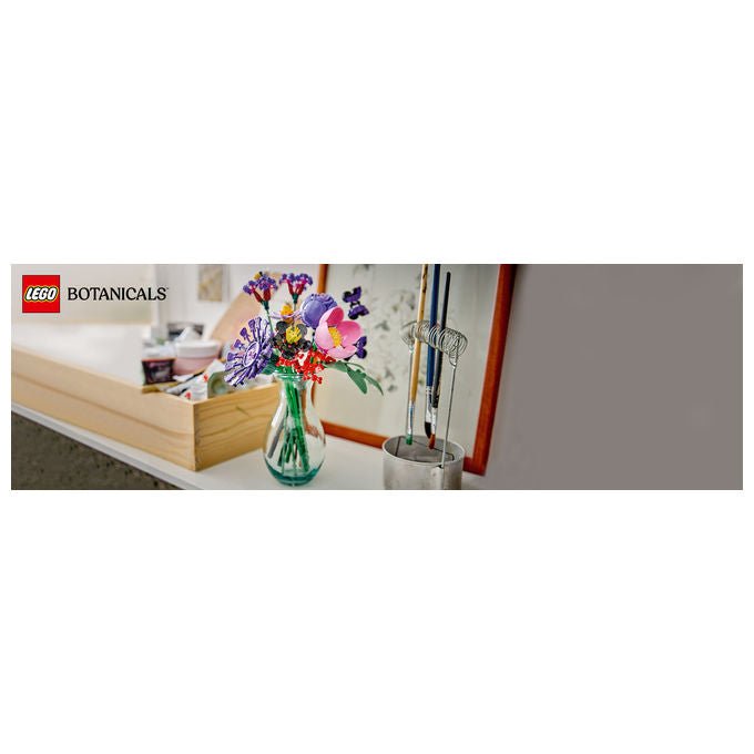 Lego 11507 Botanicals Bouquet di fiori di Olivia Rodrigo 400 pezzi dimensioni 25 cm colore Palette di colori viola con accenti rossi e rosa