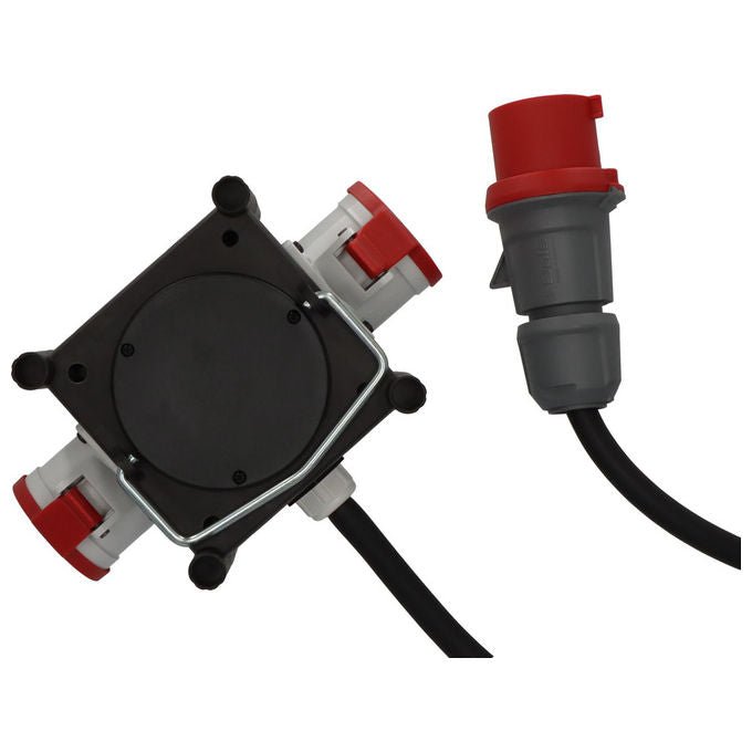 Brennenstuhl BSV3232IP44 Komp. Stromverteiler BSV 3 2-32 IP44 2x CEE 400V 32A 22000 W cavo 2m H07RN-F 5G6,0 materiale Gomma colore Nero