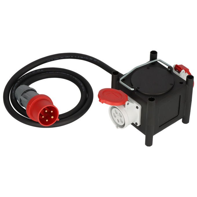 Brennenstuhl BSV3232IP44 Komp. Stromverteiler BSV 3 2-32 IP44 2x CEE 400V 32A 22000 W cavo 2m H07RN-F 5G6,0 materiale Gomma colore Nero