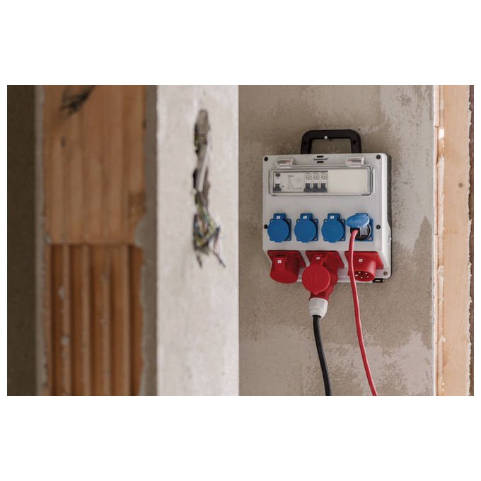 Brennenstuhl 1154890020 Unita' di Distribuzione dell'Energia 7 Prese AC 400 V 32 A 23000 W Colore Nero Blu Grigio Rosso