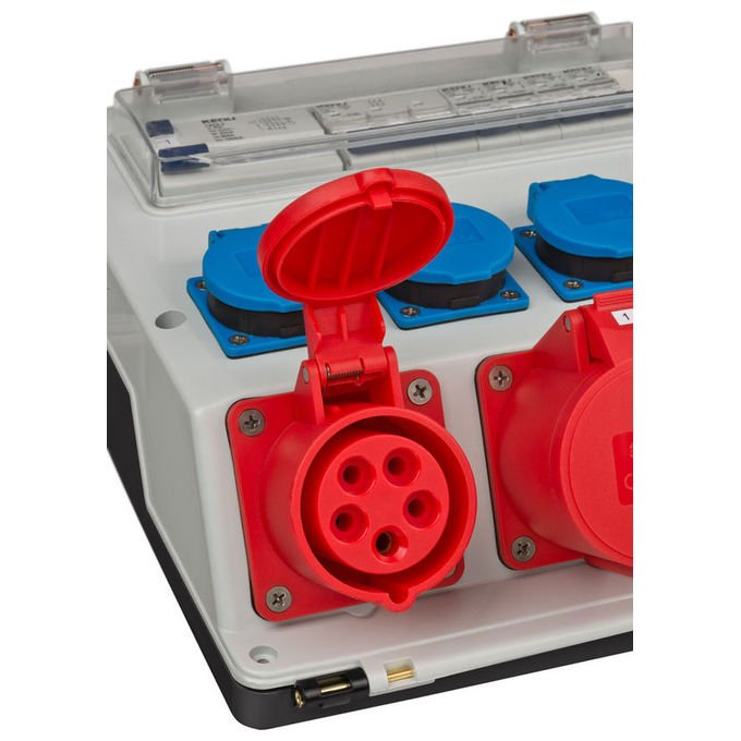 Brennenstuhl 1154890020 Unita' di Distribuzione dell'Energia 7 Prese AC 400 V 32 A 23000 W Colore Nero Blu Grigio Rosso