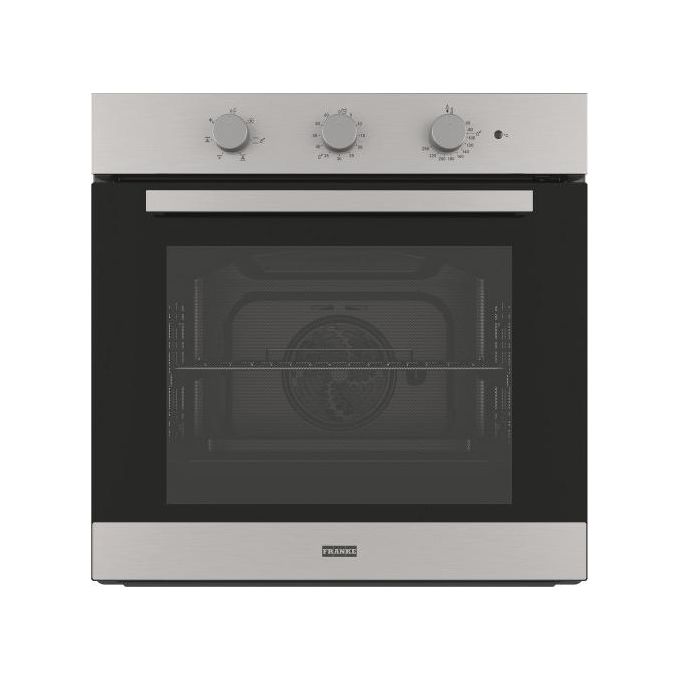Franke FSL 52 H XS - Forno da incasso elettrico multifunzione, 71 L, Classe A, 5 funzioni di cottura, grill, pulizia idrolitica, Acciaio inox