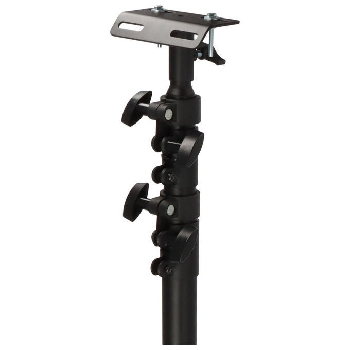 Brennenstuhl 1170310040 Treppiede Telescopico ST 302 Altezza Regolabile da 124 cm a 3 m Portata 20 kg con Barra a T e Traversa colore Nero