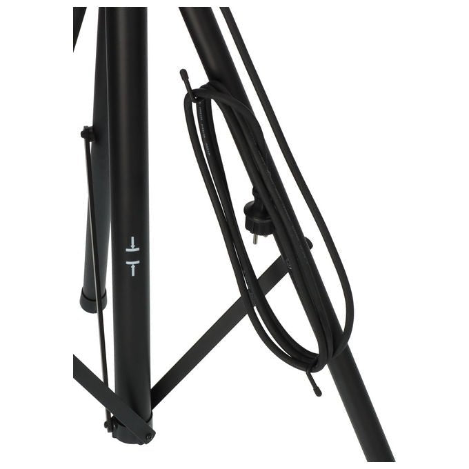 Brennenstuhl 1170310040 Treppiede Telescopico ST 302 Altezza Regolabile da 124 cm a 3 m Portata 20 kg con Barra a T e Traversa colore Nero