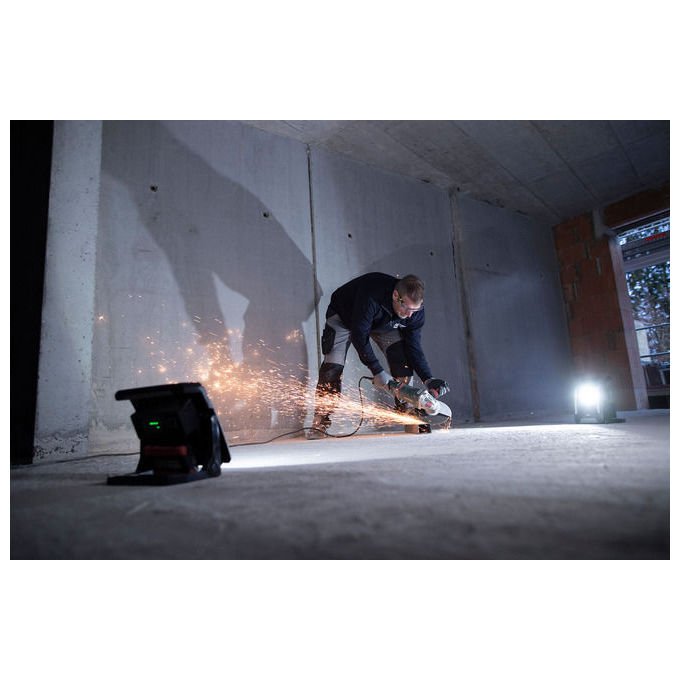 Brennenstuhl 1173140400 Faretto LED Multi Battery 4500 lm 40 W 6500 K IP65 compatibile batterie 18V Bosch Dewalt Makita Metabo Milwaukee colore Nero