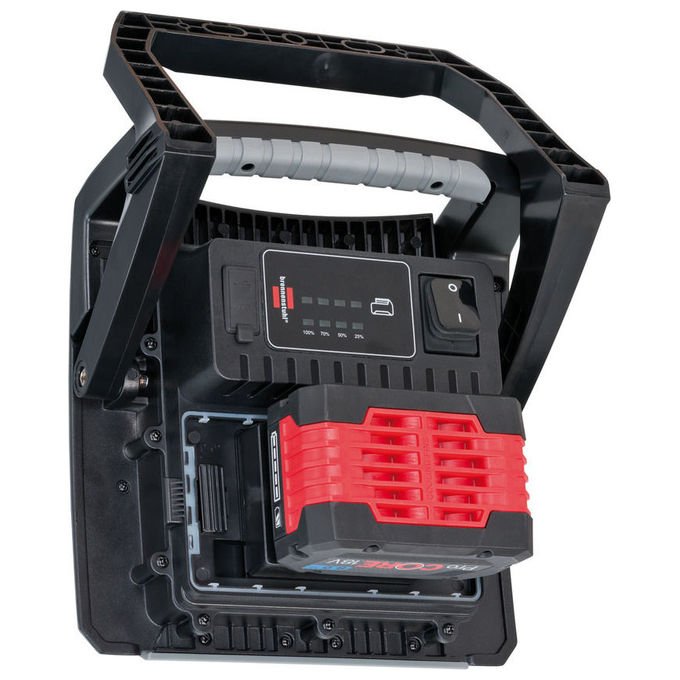 Brennenstuhl 1173140400 Faretto LED Multi Battery 4500 lm 40 W 6500 K IP65 compatibile batterie 18V Bosch Dewalt Makita Metabo Milwaukee colore Nero