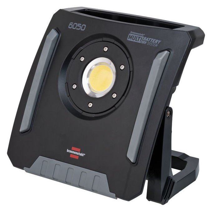 Brennenstuhl 6050MH60W Multi Battery Faretto da costruzione LED ibrido 6200lm IP65 IK08 colore Nero