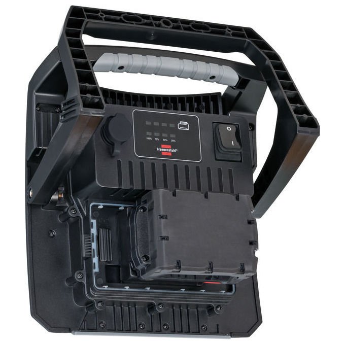 Brennenstuhl 6050MH60W Multi Battery Faretto da costruzione LED ibrido 6200lm IP65 IK08 colore Nero