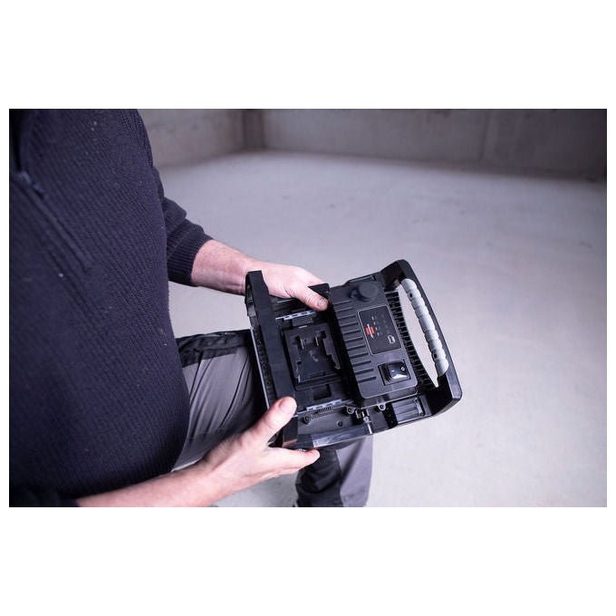 Brennenstuhl 6050MH60W Multi Battery Faretto da costruzione LED ibrido 6200lm IP65 IK08 colore Nero
