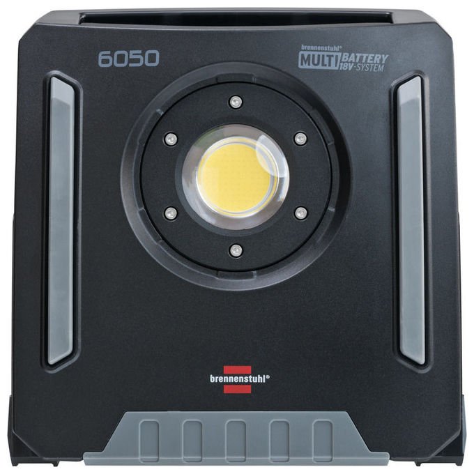 Brennenstuhl 6050MH60W Multi Battery Faretto da costruzione LED ibrido 6200lm IP65 IK08 colore Nero