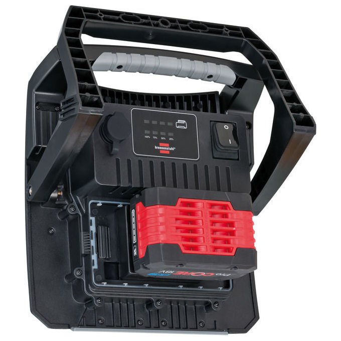 Brennenstuhl 6050MH60W Multi Battery Faretto da costruzione LED ibrido 6200lm IP65 IK08 colore Nero
