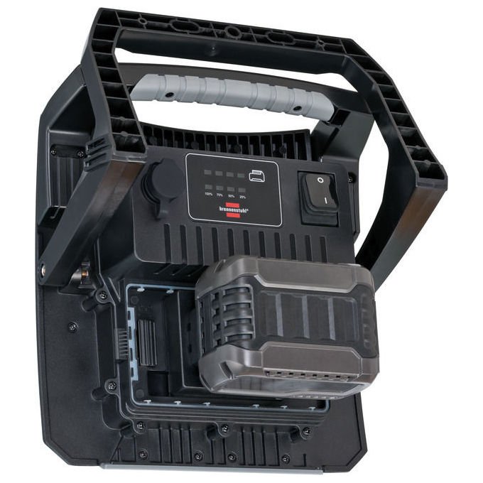 Brennenstuhl 6050MH60W Multi Battery Faretto da costruzione LED ibrido 6200lm IP65 IK08 colore Nero